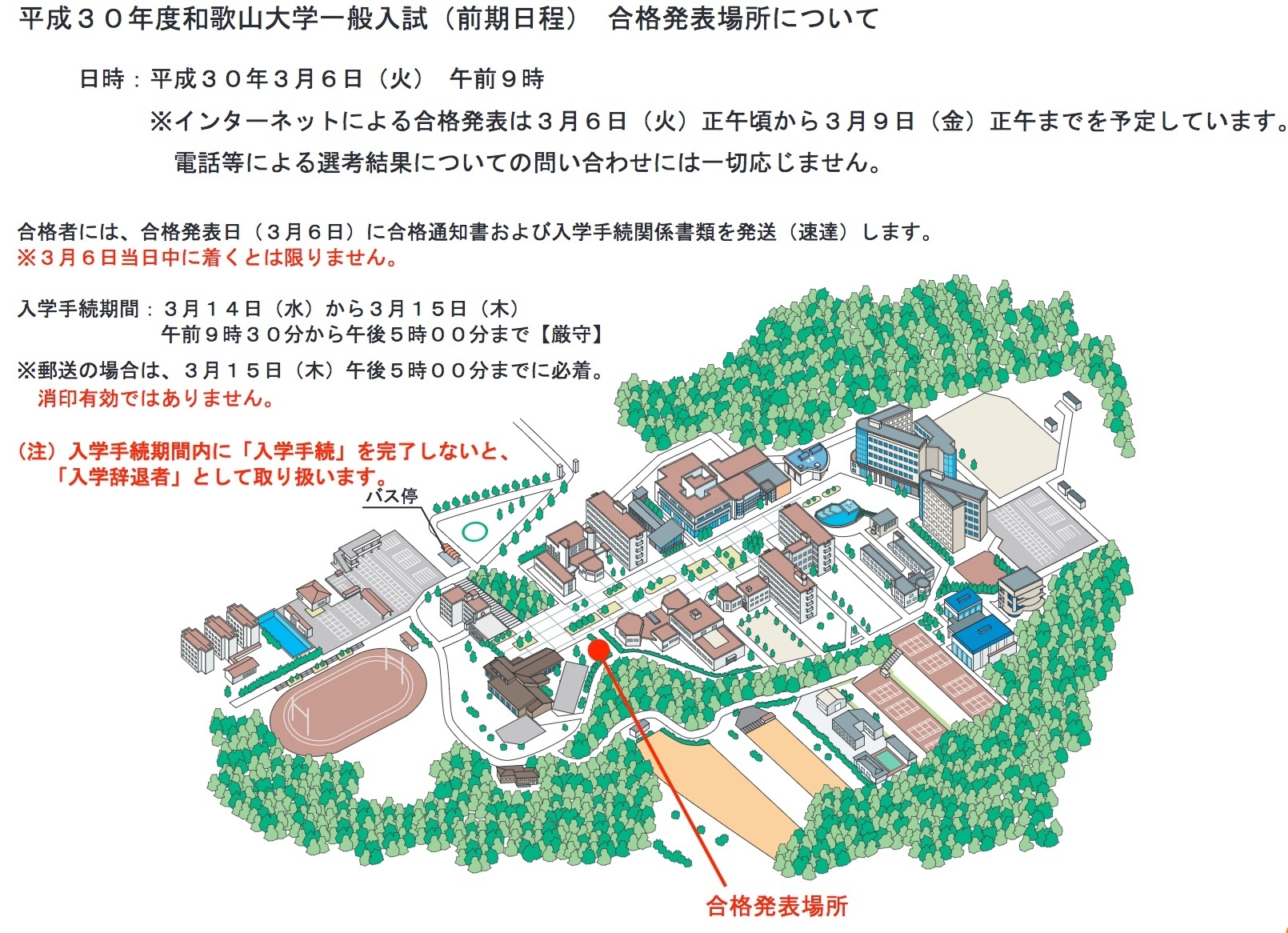 和歌山大学 合格発表 日程 時間 18 前期 後期